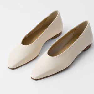 Aeyde Betty Ballerinas Size 38 Creamy